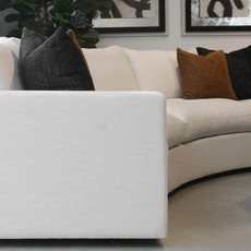 SEQUENCE FEATHER FILLED CURVED SECTIONAL