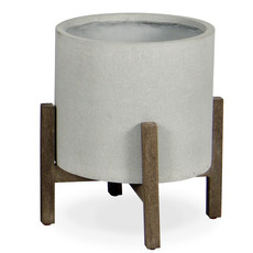 NYLE STANDING POT LARGE LIGHT GREY