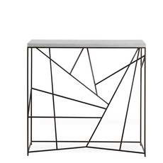 PICK UP STICKS CONSOLE MARBLE AND STEEL