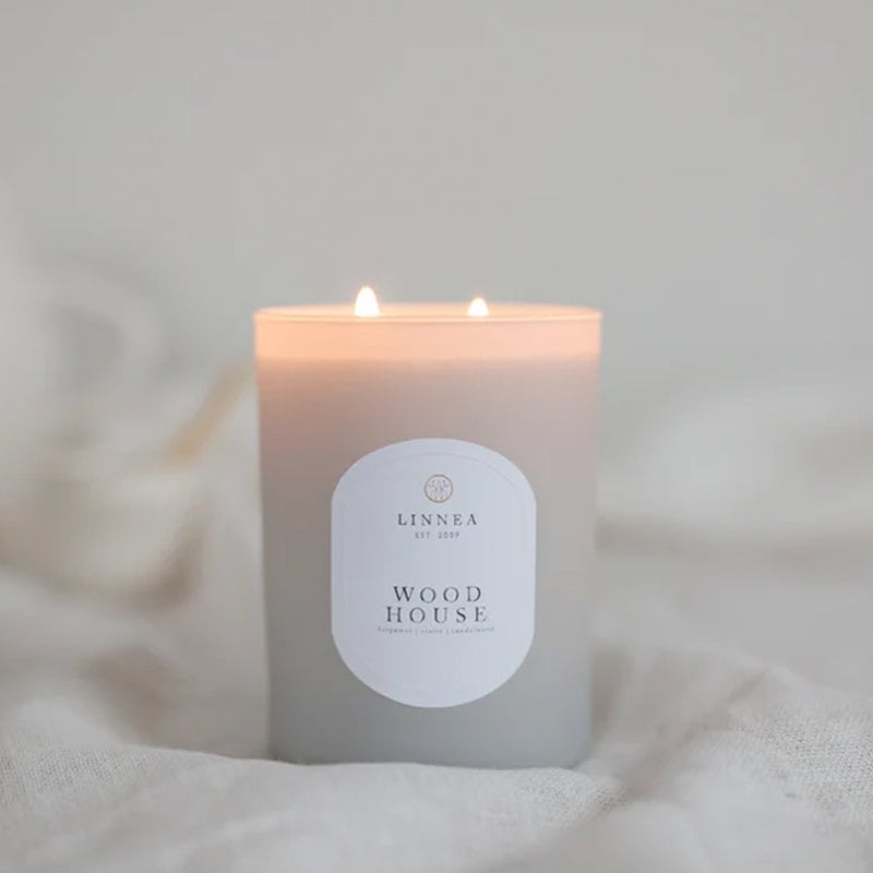 WOOD HOUSE - LINNEA Two Wick Candle