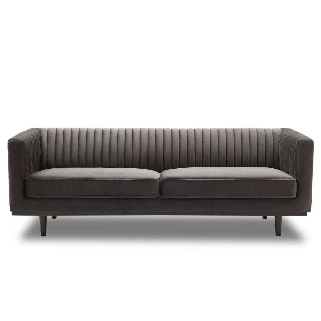 TERRENCE SOFA VELVET CHARCOAL