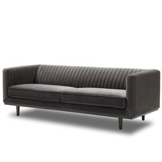 TERRENCE SOFA VELVET CHARCOAL