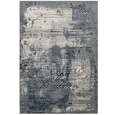 JOLIE 7'10" X 10" GREY & DARK BLUE MODERN