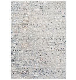 PRESS PENNY TILE  7'10" X 10' GREY TAUPE BLUE RUST