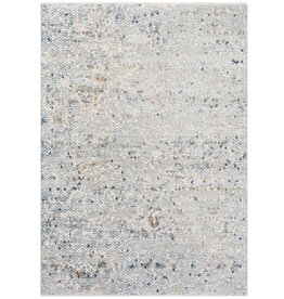 PRESS PENNY TILE  5' X 8'2" GREY TAUPE BLUE RUST
