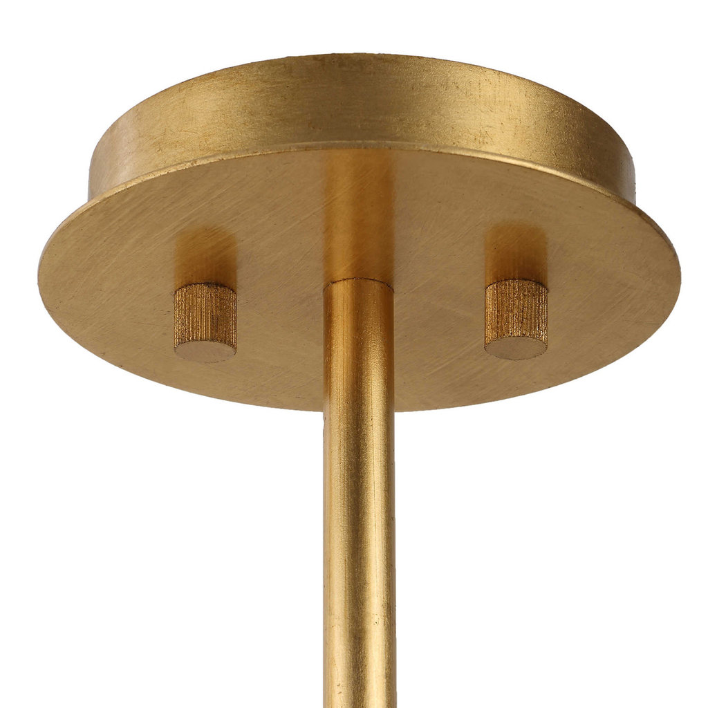 GOLDEN FEATHER 8 LIGHT CHANDELIER