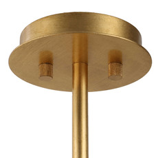 GOLDEN FEATHER 8 LIGHT CHANDELIER