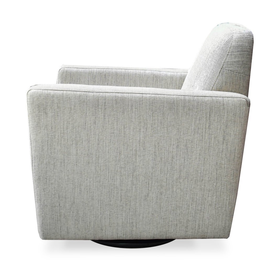 TORTOISE SWIVEL ARM CHAIR LIGHT GREY