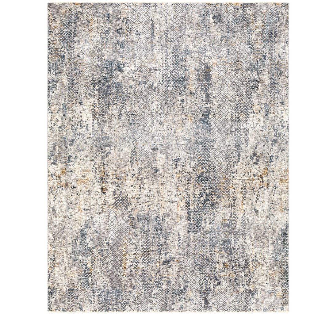 CARDIFF BEACH 6'7" X 9'6" GREYS BLUE CAMEL WHEAT RUST