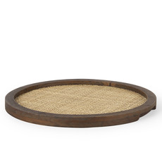 CANE TRAY ROUND