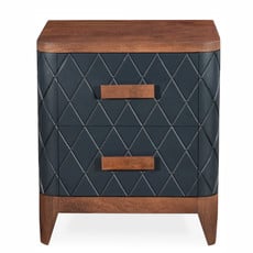 WESTIN 2 DRAWER SIDE TABLE BLUE