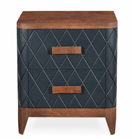 WESTIN 2 DRAWER SIDE TABLE BLUE