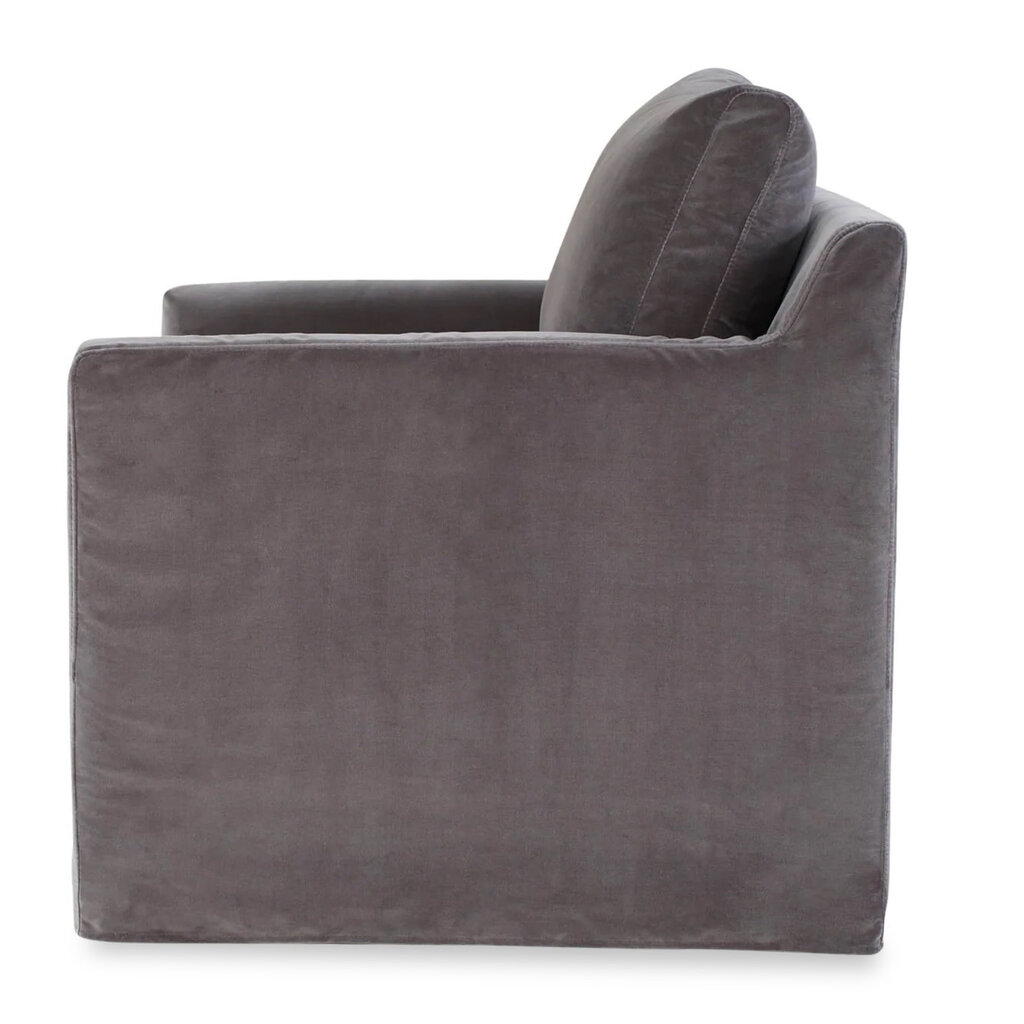 MADDOX SWIVEL CHAIR VELVET GREY