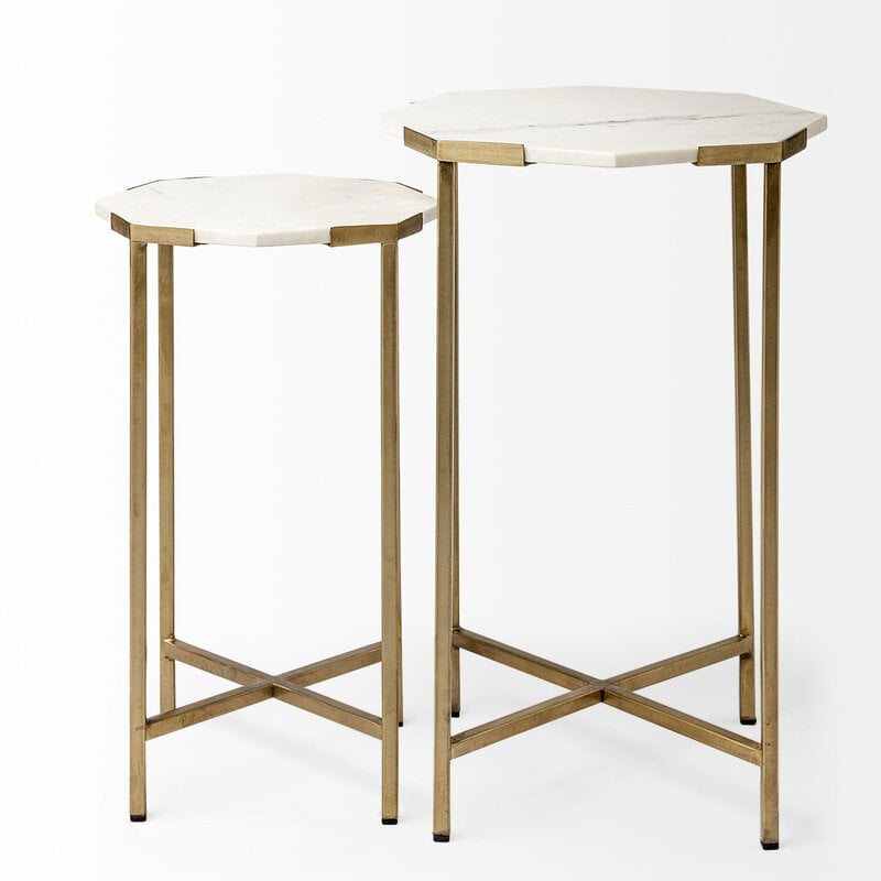 FIRENZE MARBLE NESTING TABLE SET-2