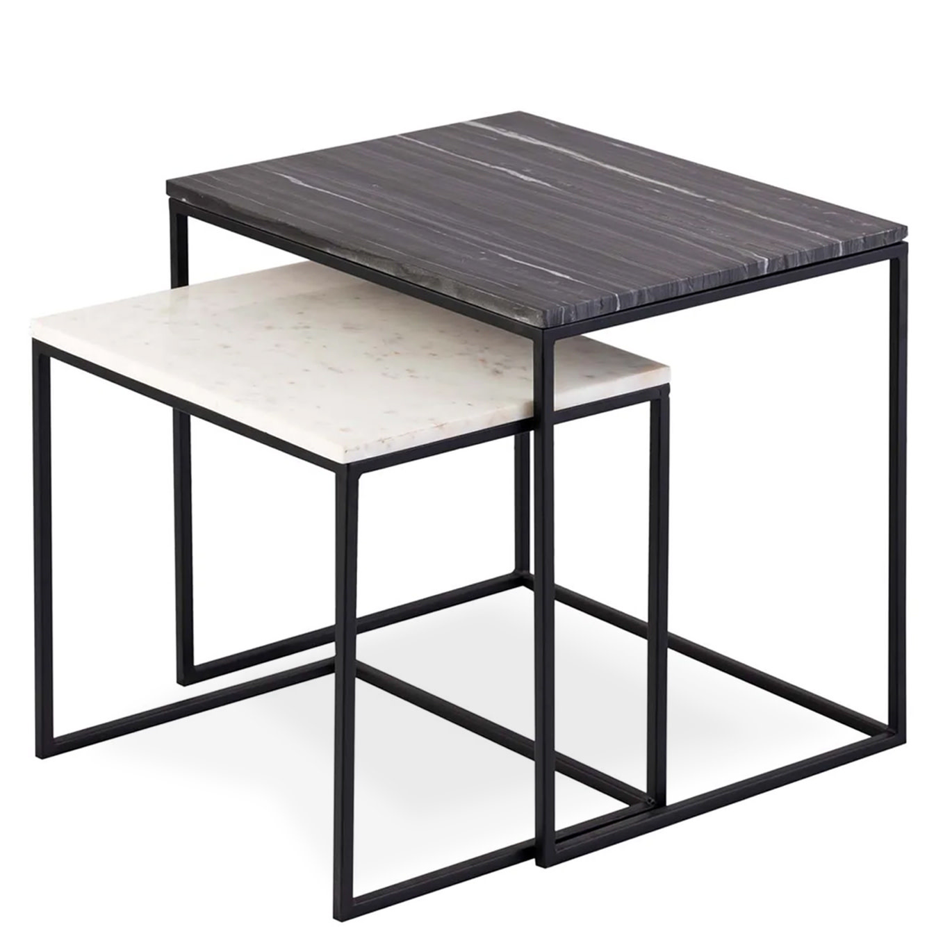 DUET NESTING TABLES MARBLE SET2 Portside Interiors