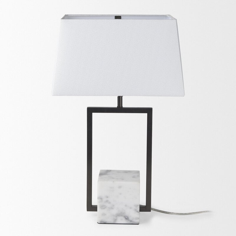 TORSO TABLE LAMP MARBLE WHITE