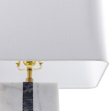 LANE TABLE LAMP MARBLE WHITE AND GREY