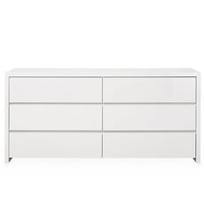 ELIAS 6 DRAWER DRESSER WHITE