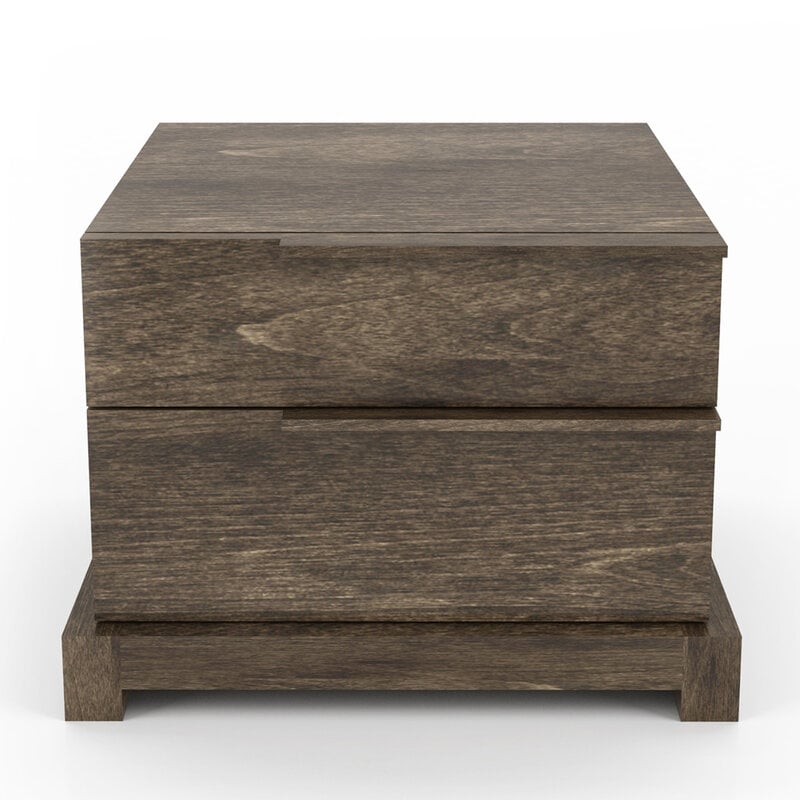 SILK 2 DRAWER NIGHTSTAND LEFT By HUPPE