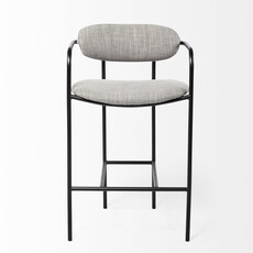 ISADORA COUNTER STOOL GREY AND BLACK