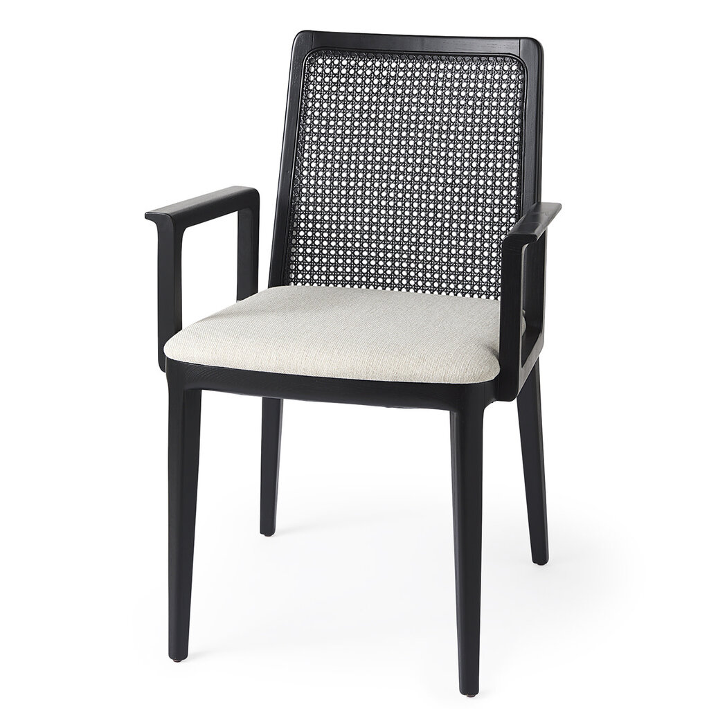 MERRITT DINING ARM CHAIR BLACK