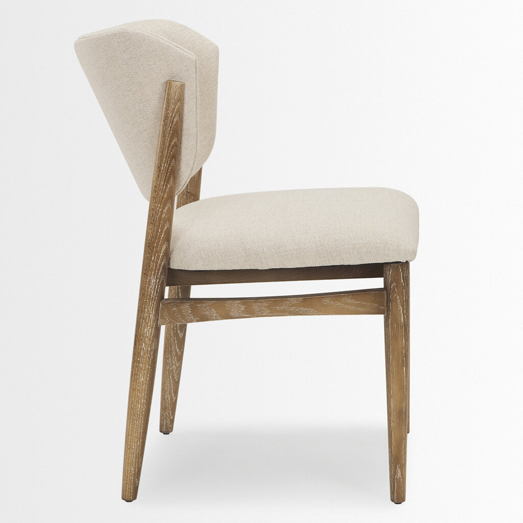 BRUSSELS DINING CHAIR WHITE SAND