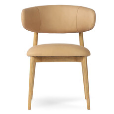 BARCELONA DINING CHAIR LEATHER TAN