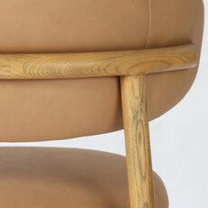 BARCELONA DINING CHAIR LEATHER TAN