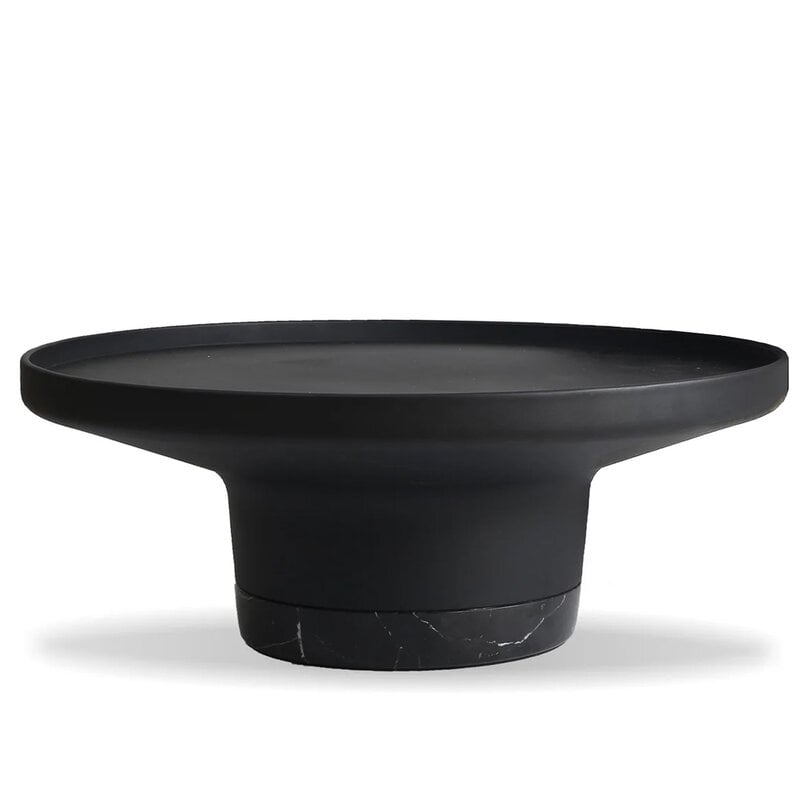 TOBIAS COFFEE TABLE ROUND BLACK