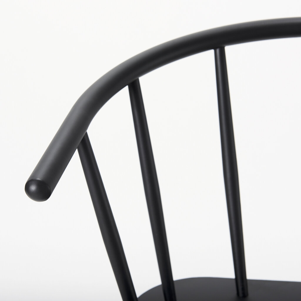 ATLAS COUNTER STOOL METAL BLACK