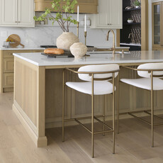 ISADORA COUNTER STOOL OFF WHITE AND GOLD