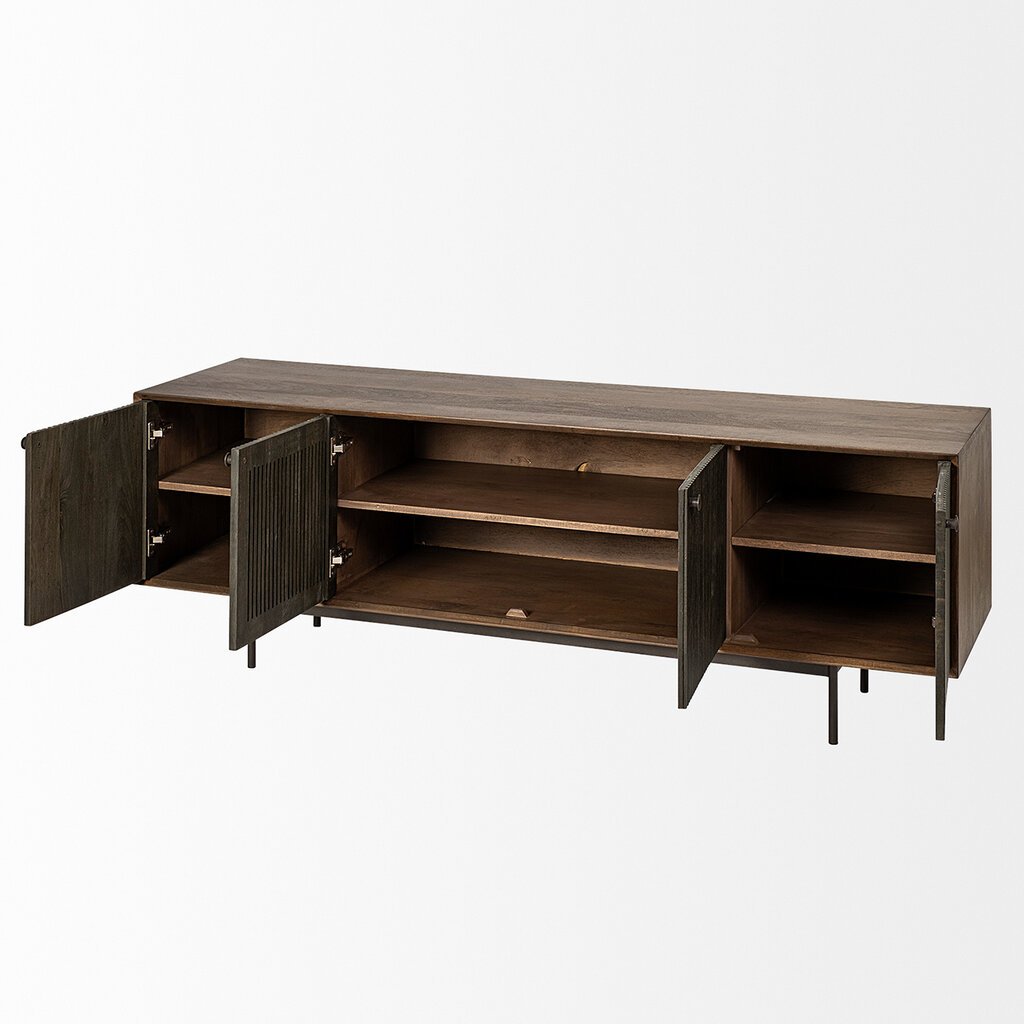 HUDSON MEDIA UNIT DARK BROWN