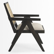 CHESTER CANE BACK CHAIR BLACK