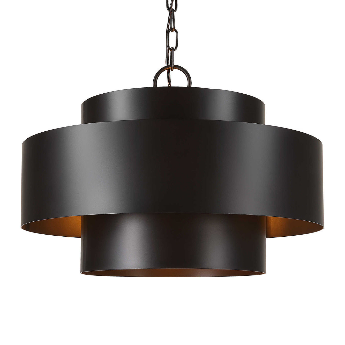 YOUNGSTOWN 3 TIER CHANDELIER BLACK - Portside Interiors