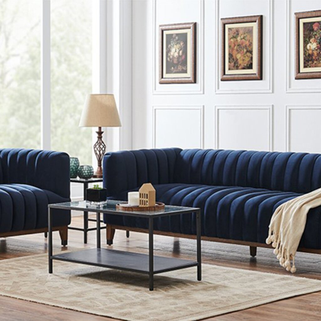 GARIBALDI APARTMENT SOFA VELVET BLUE