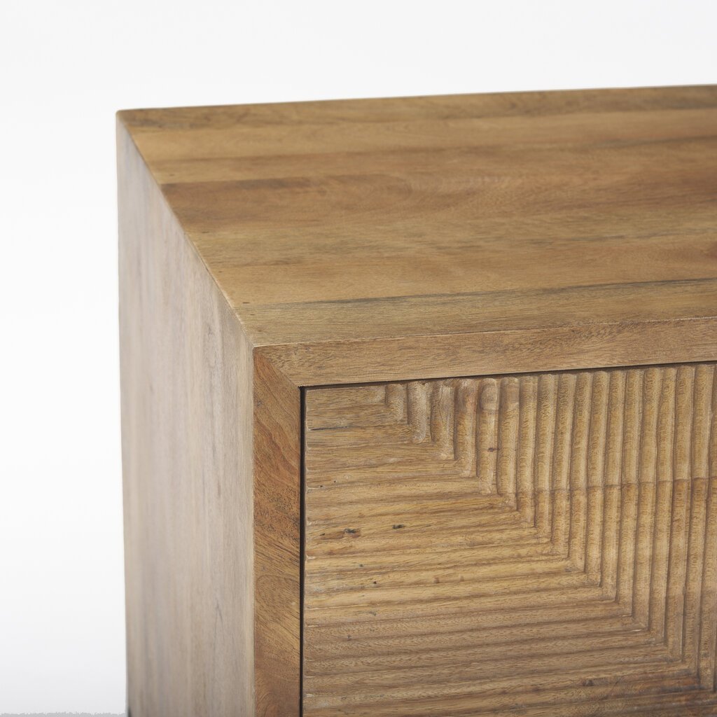 JUSTICE 2 DRAWER SIDE TABLE