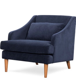 CATHERINE CHAIR CHENILLE BLUE
