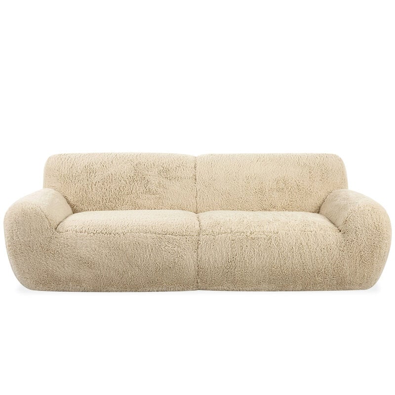 CHESTER SOFA FAUX FUR NATURAL