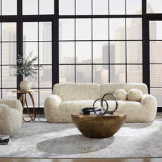 CHESTER SOFA FAUX FUR NATURAL