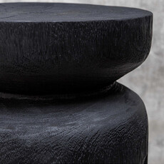SAVINA ACCENT TABLE - SHORT BLACK