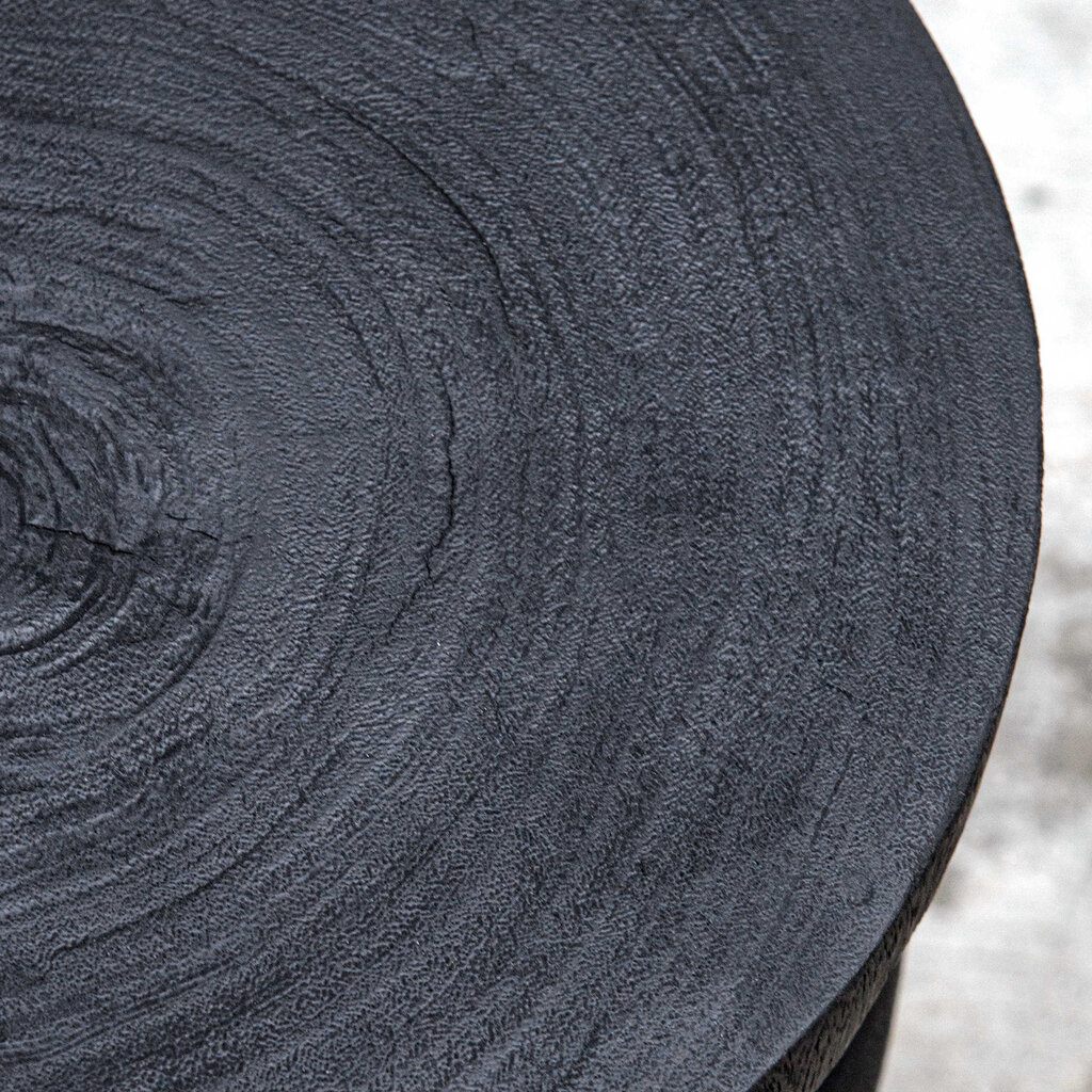 SAVINA ACCENT TABLE - SHORT BLACK