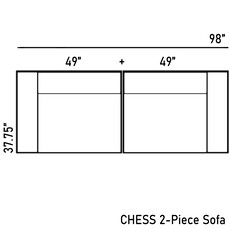 CHESS SOFA By Furninova Sweden