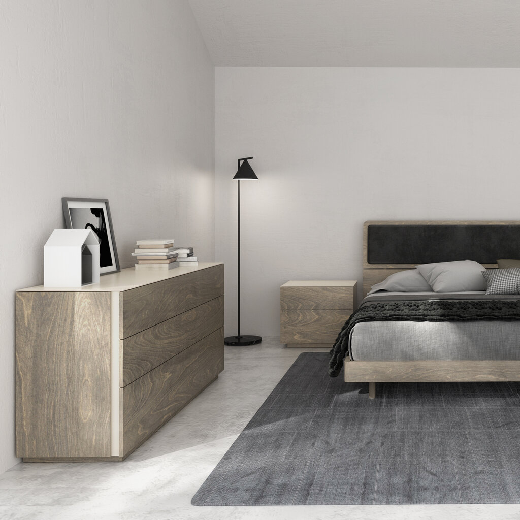 ALMA BIRCH WOOD BED By HUPPE