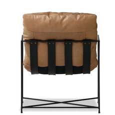 BELGIUM SLING CHAIR LEATHER BROWN