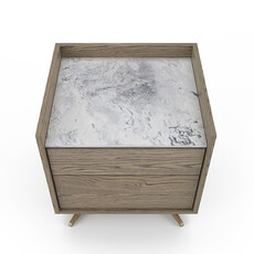 MEMENTO 2 DRAWER NIGHTSTAND SMALL By HUPPE