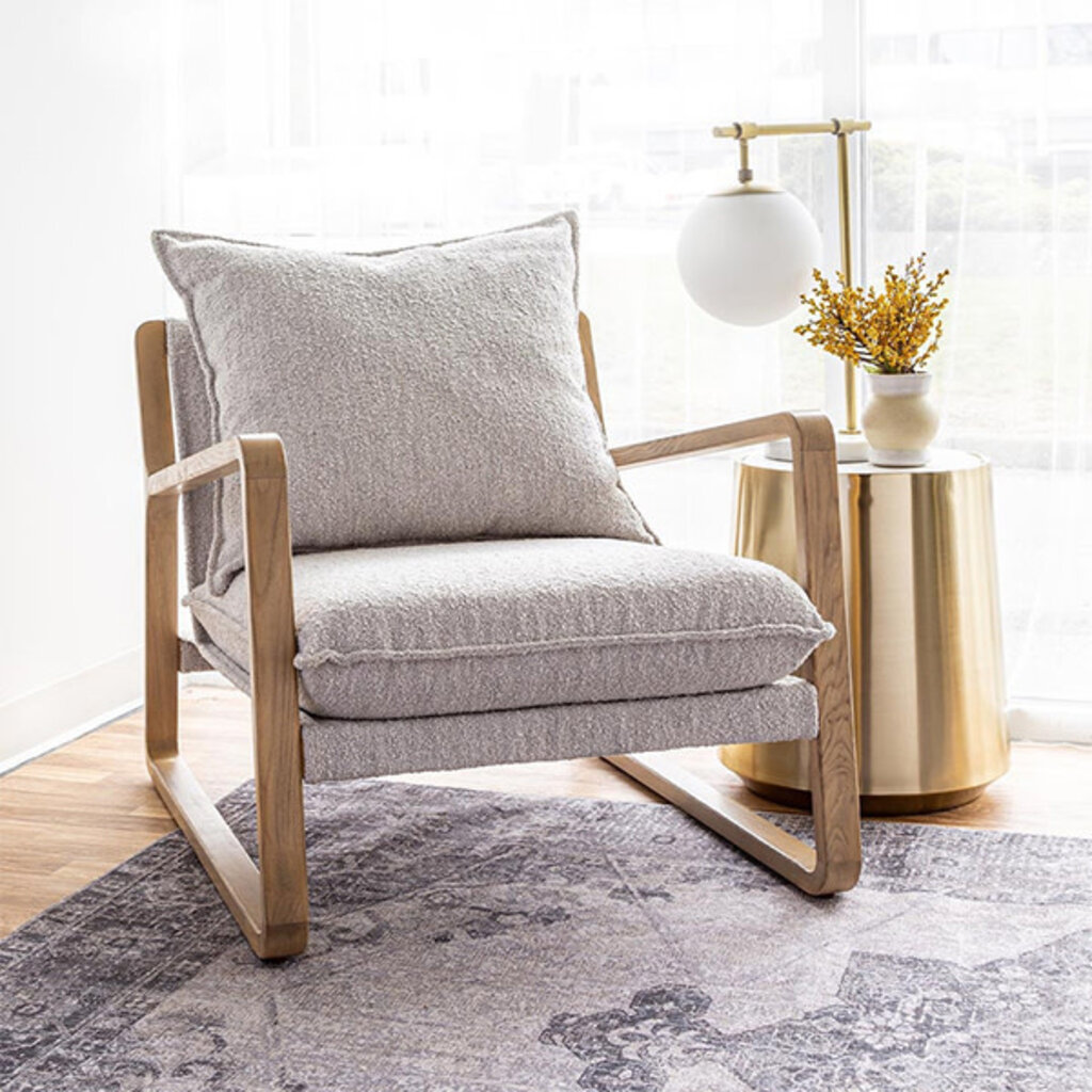 CRAWFORD CHAIR TAUPE BOUCLE