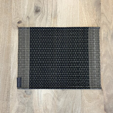 PORTSIDE PLACEMAT BLACK AND NATURAL 13.75"X10.25"