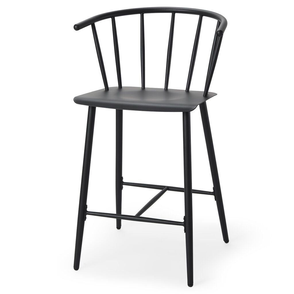 ATLAS COUNTER STOOL METAL BLACK