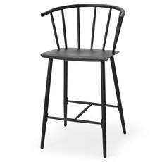 ATLAS COUNTER STOOL METAL BLACK