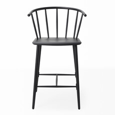 ATLAS COUNTER STOOL METAL BLACK